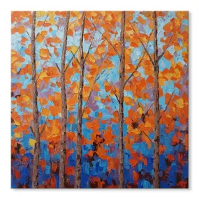 100% handmade Orange Birch 40x40 Inch (100x100cm)