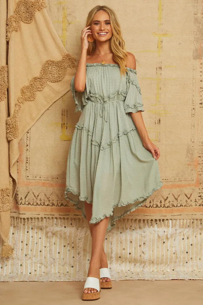 Bailow Midi Dress Olive