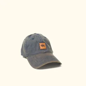 Buffalo Jackson Stamp Logo - Leather Patch Hat | Navy