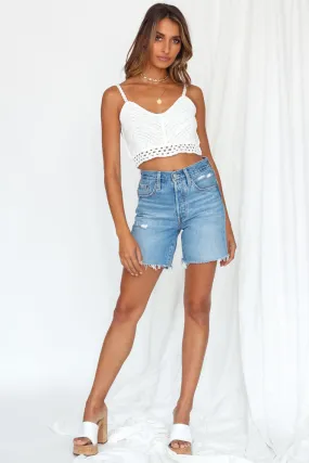 Coconut Lover Crop Top White