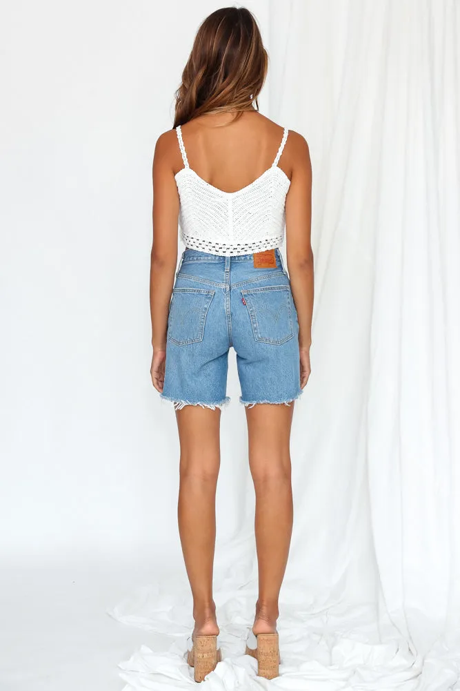 Coconut Lover Crop Top White