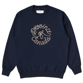 Crest Fleece Sweatshirt Navy - Unisex