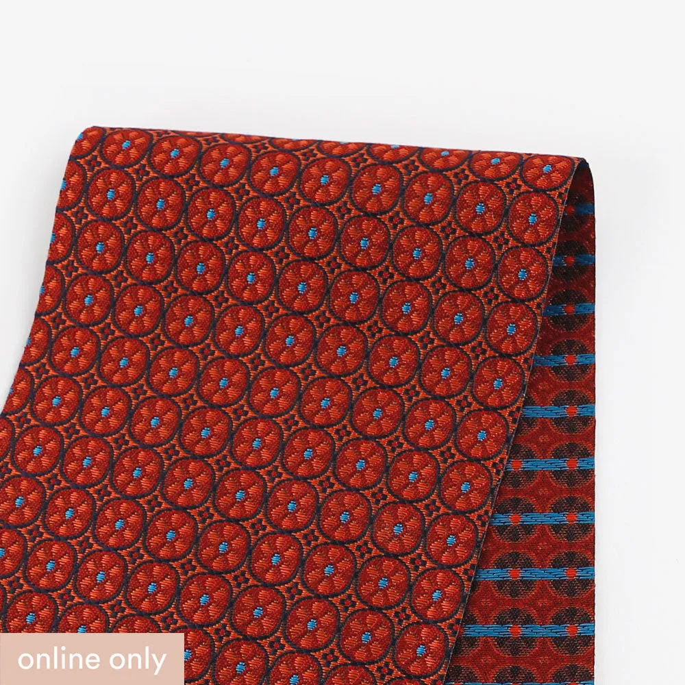 Flower Circle Jacquard - Red