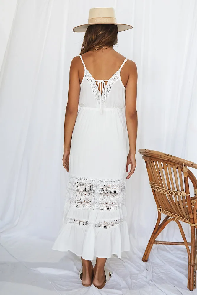 Pacific Dream Maxi Dress White