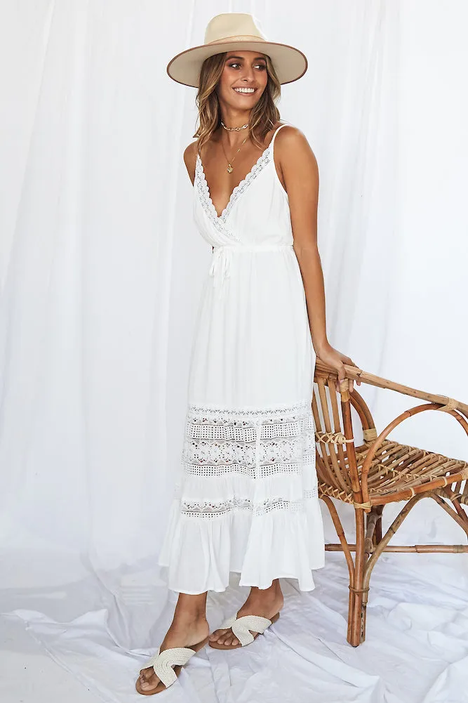 Pacific Dream Maxi Dress White