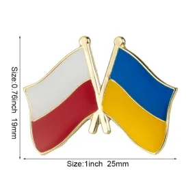 Polish and Ukranian Flag Pin