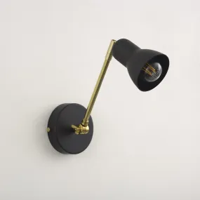 "Inspector" Adjustable Wall Light - Black